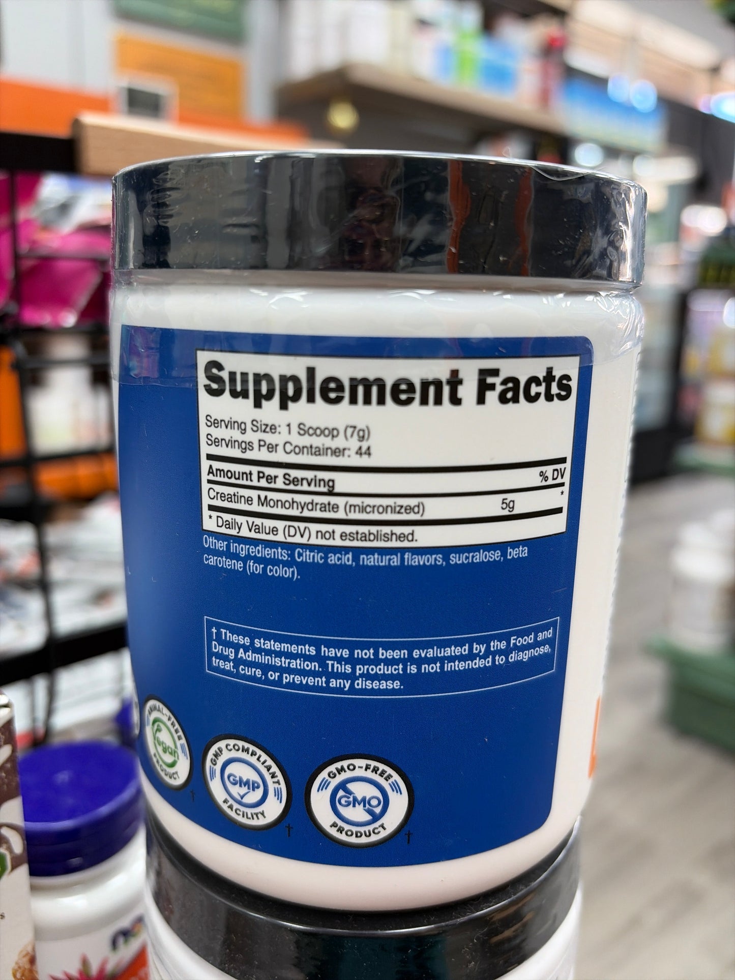 Nutricost Performance Creatine Monohydrate Powder (Mandarin Orange Flavored 10.7 Oz 5 G(300 G)-High Quality Micronized Creatine Supplement - Vegan, Non-GMO, Gluten Free