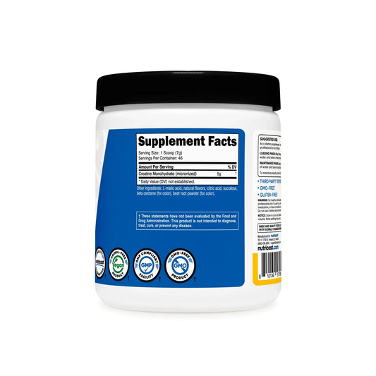 Nutricost Performance Creatine Monohydrate Powder (Pineapple Mango Flavored 10.7 Oz 5 G (300 G)-High Quality Micronized Creatine Supplement - Vegan, Non-GMO, Gluten Free