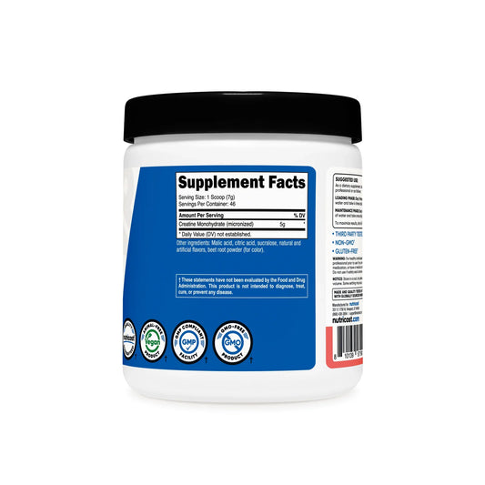 Nutricost Performance Creatine Monohydrate Powder (Watermelon, 10.7 OZ (300 Gram) - Micronized Creatine Supplement - Vegan, Non-GMO, Gluten Free