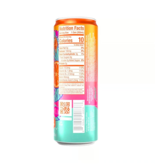 Alani Nu ORANGE KISS, Sugar Free, Low Calorie Energy Drinks, 200mg Caffeine, Biotin, B Vitamins, Zero Sugar, 10 Calories, 12 Fl Oz Can