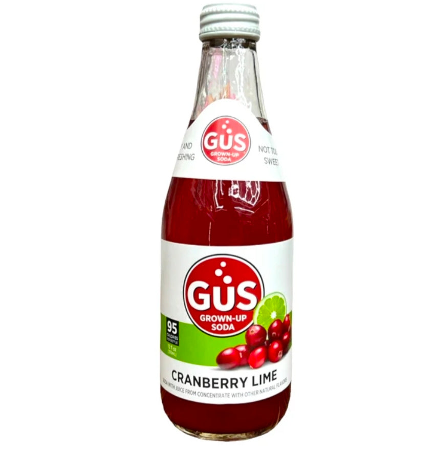 GuS Soda Cranberry Lime 12 Oz