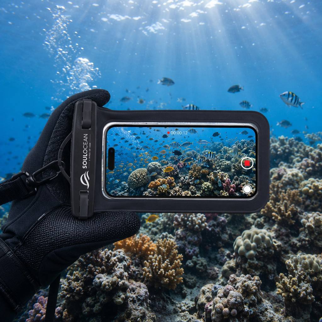 SOULOCEAN Waterproof Phone Pouch, IPX8, 2 Pack, Fits Most Smartphones, Dry Bag
