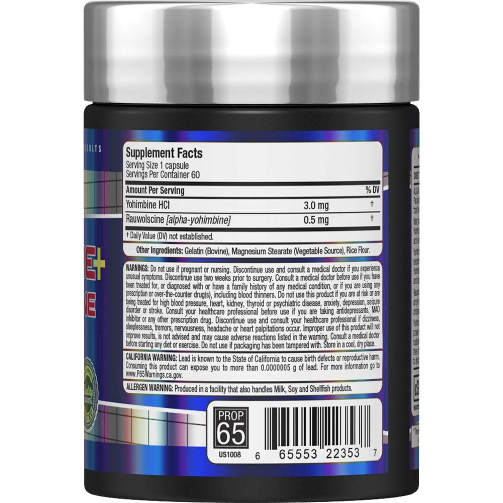 ALLMAX Yohimbine + Rauwolscine Fat Burner Capsules, 60 Count