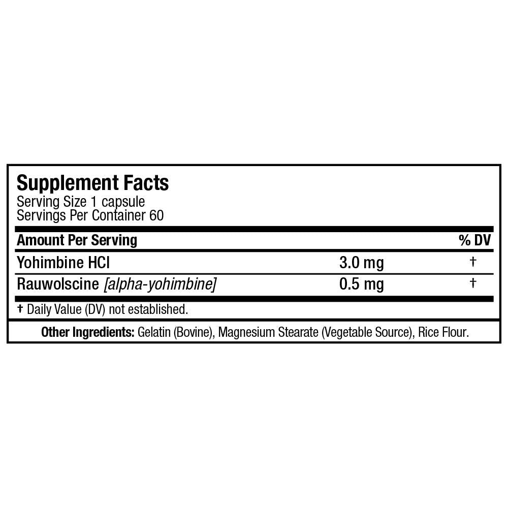 ALLMAX Yohimbine + Rauwolscine Fat Burner Capsules, 60 Count