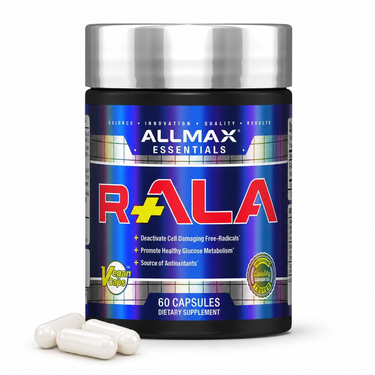 ALLMAX R+ALA Antioxidant Capsules, 60 Count
