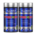 ALLMAX TRIBX90 - 90 Capsules, Pack of 2 - Natural Testosterone Booster - Delivers Bulgarian Species Tribulus Terrestris - 90% Furostanolic Saponins - 180 Total Servings