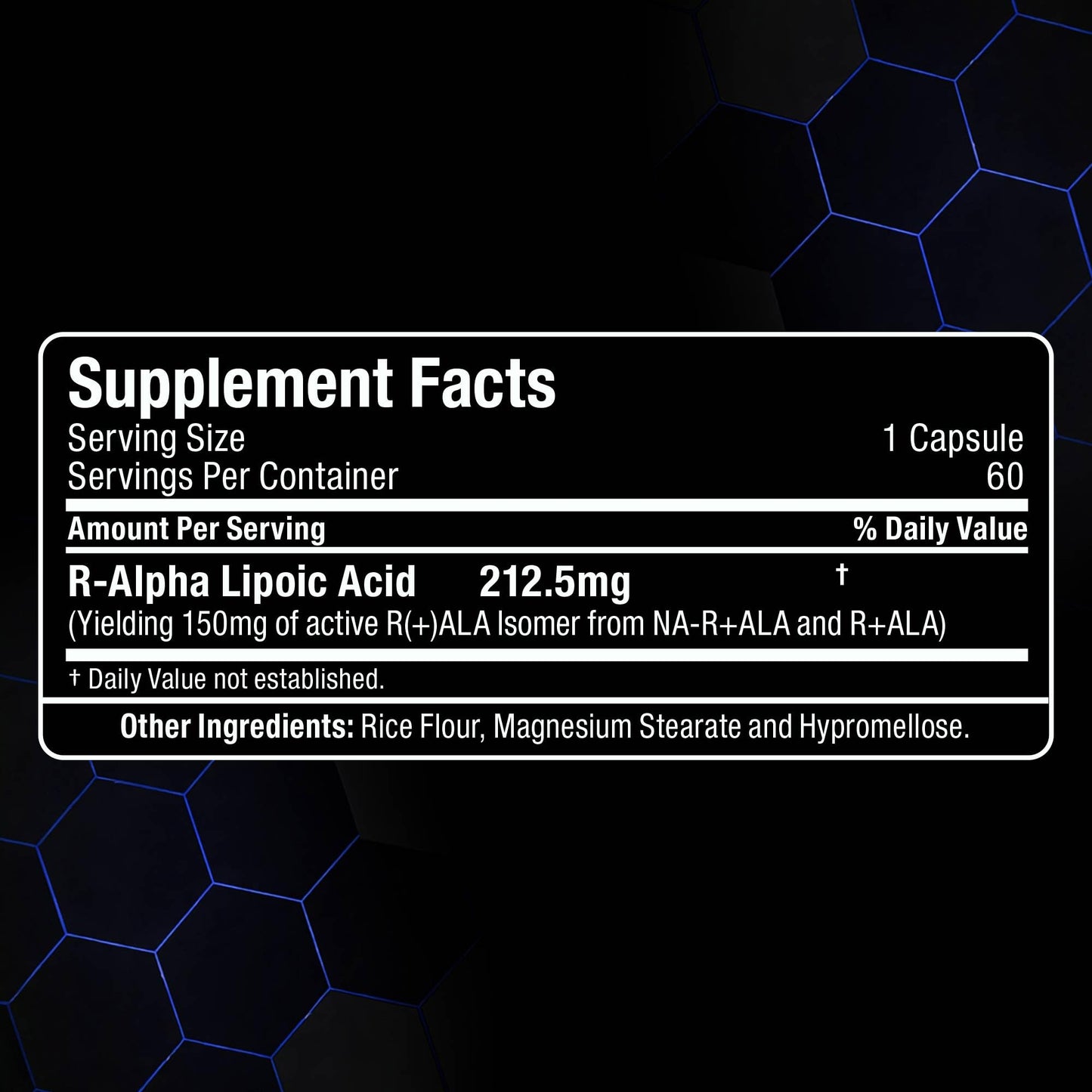 ALLMAX R+ALA Antioxidant Capsules, 60 Count