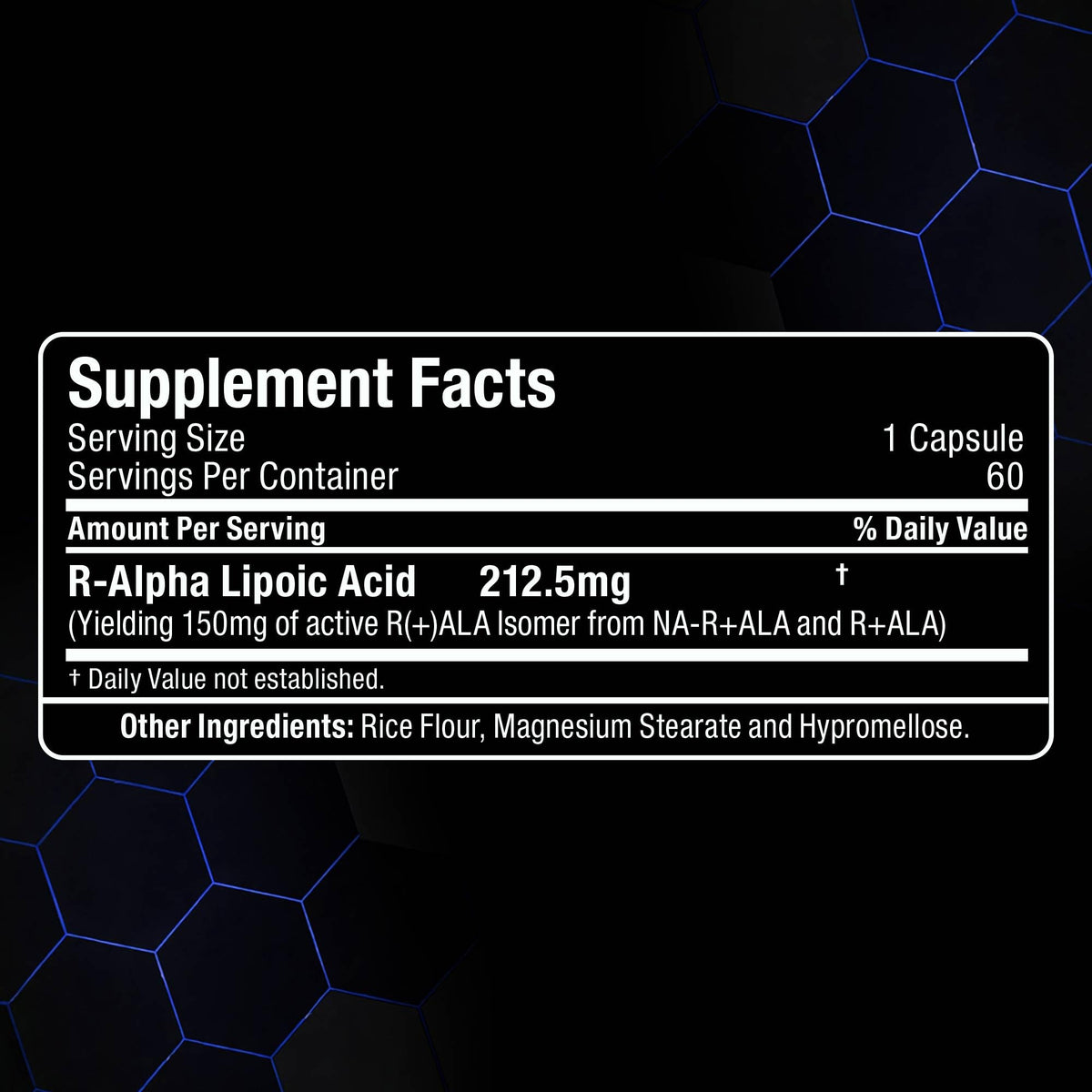 ALLMAX R+ALA Antioxidant Capsules, 60 Count