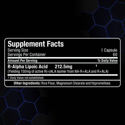 ALLMAX R+ALA Antioxidant Capsules, 60 Count