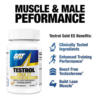 GAT SPORT Testrol Test Booster for Men, 60 Tablets