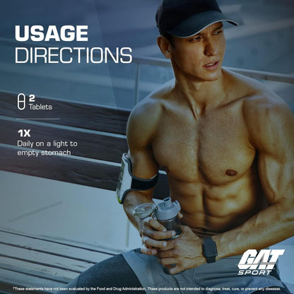 GAT SPORT Testrol Test Booster for Men, 60 Tablets