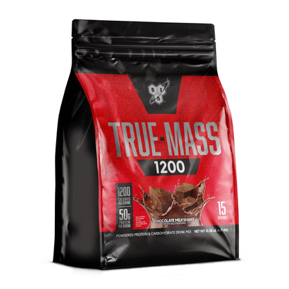 BSN True-Mass Weight Gainer, Muscle Mass Gainer Protein Powder, Vanilla Ice Cream, 5.82 Pound