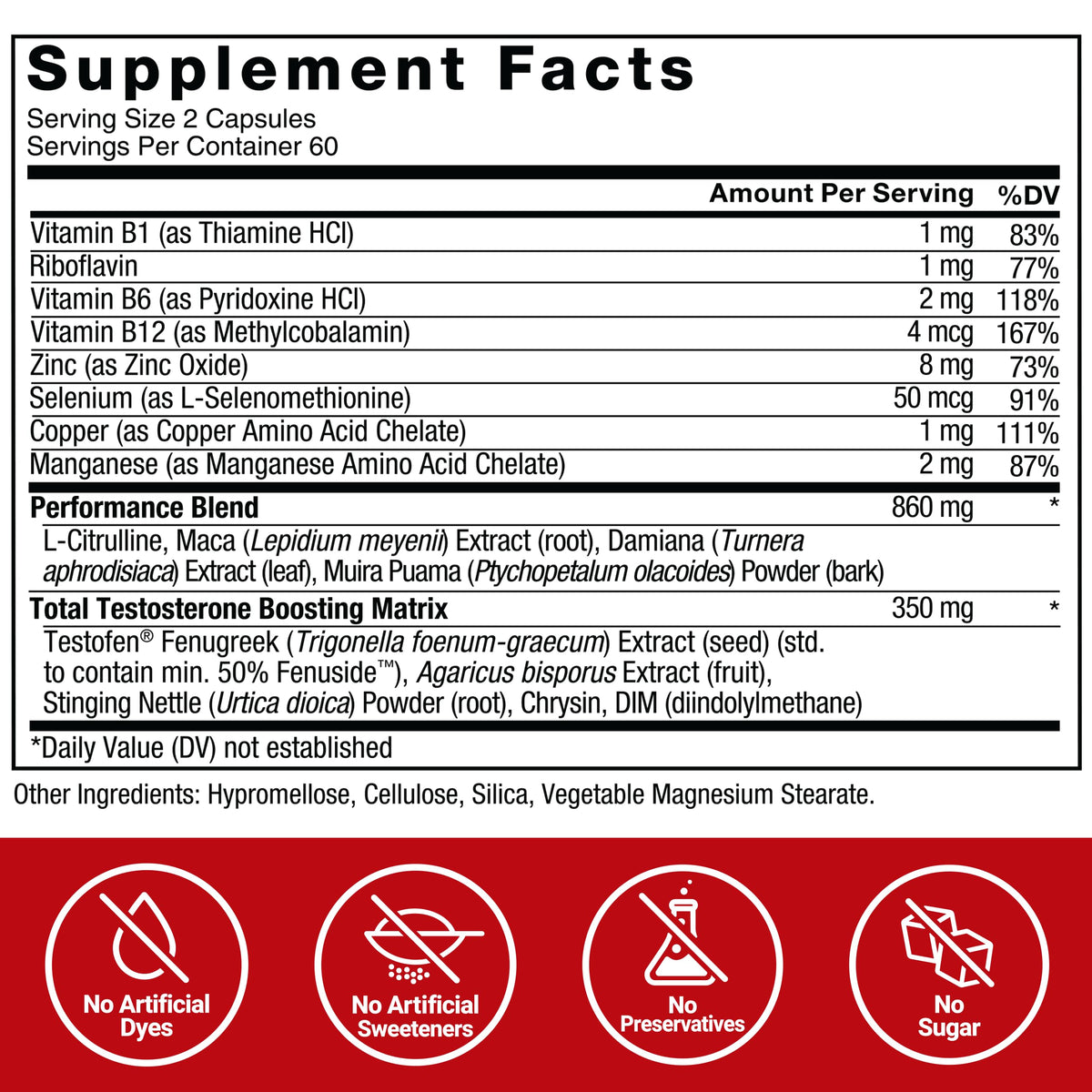 Force Factor Test X180 Alpha v2 T-Support for Men, T-Supplement to Help Build Strength, Boost Nitric Oxide, and Support Daily Performance, 120 Tablets