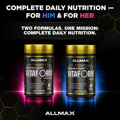 ALLMAX Vitaform Multivitamin Tablets for Men, 60 Count