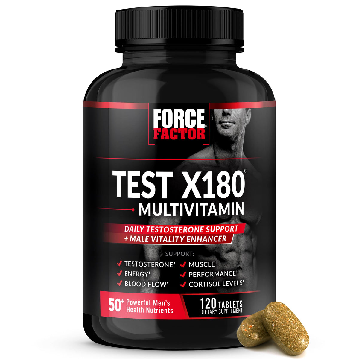 Force Factor Test X180 Multivitamin for Men with Testosterone Support