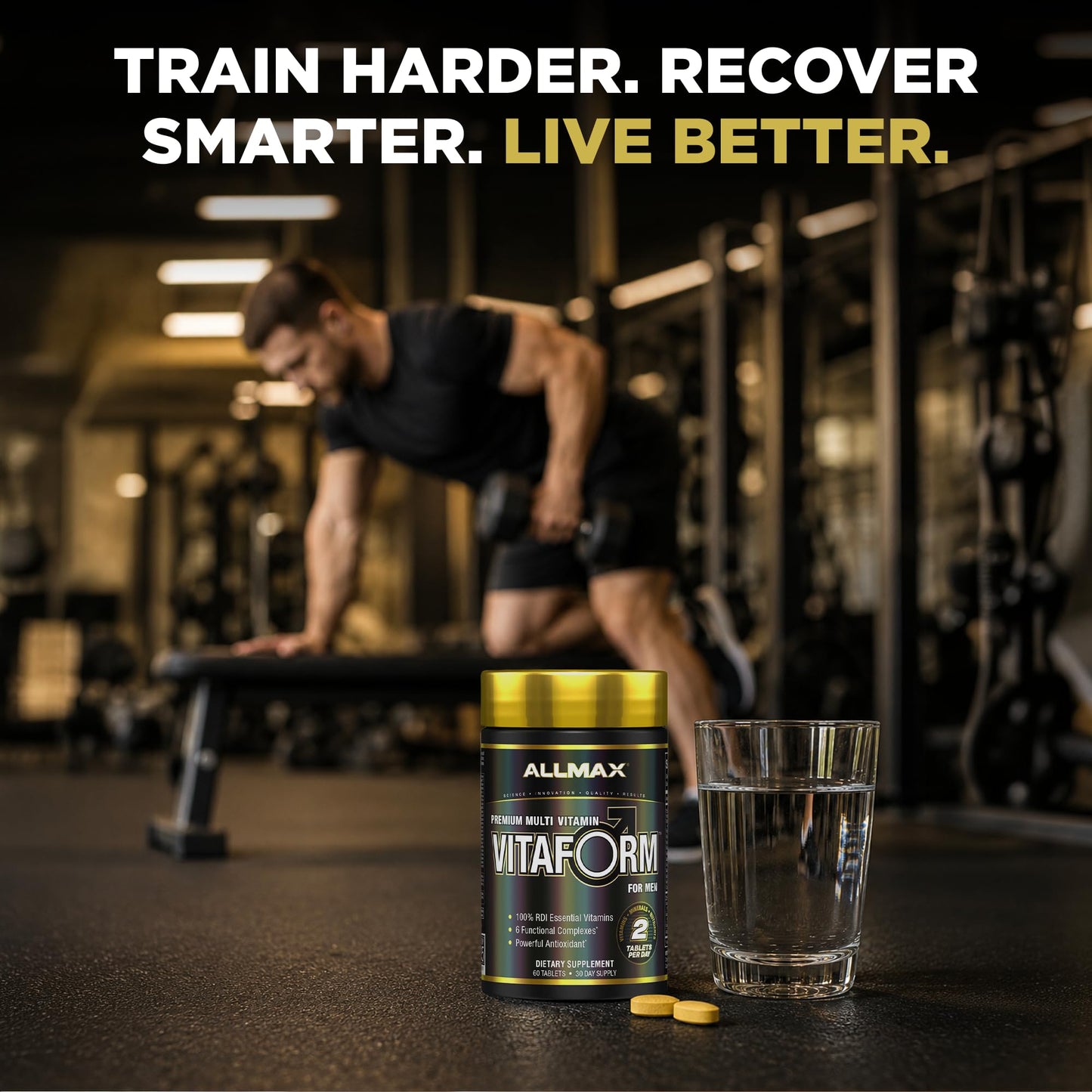 ALLMAX Vitaform Multivitamin Tablets for Men, 60 Count