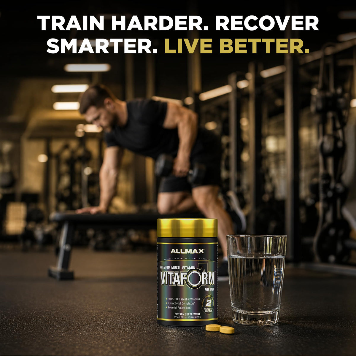 ALLMAX Vitaform Multivitamin Tablets for Men, 60 Count