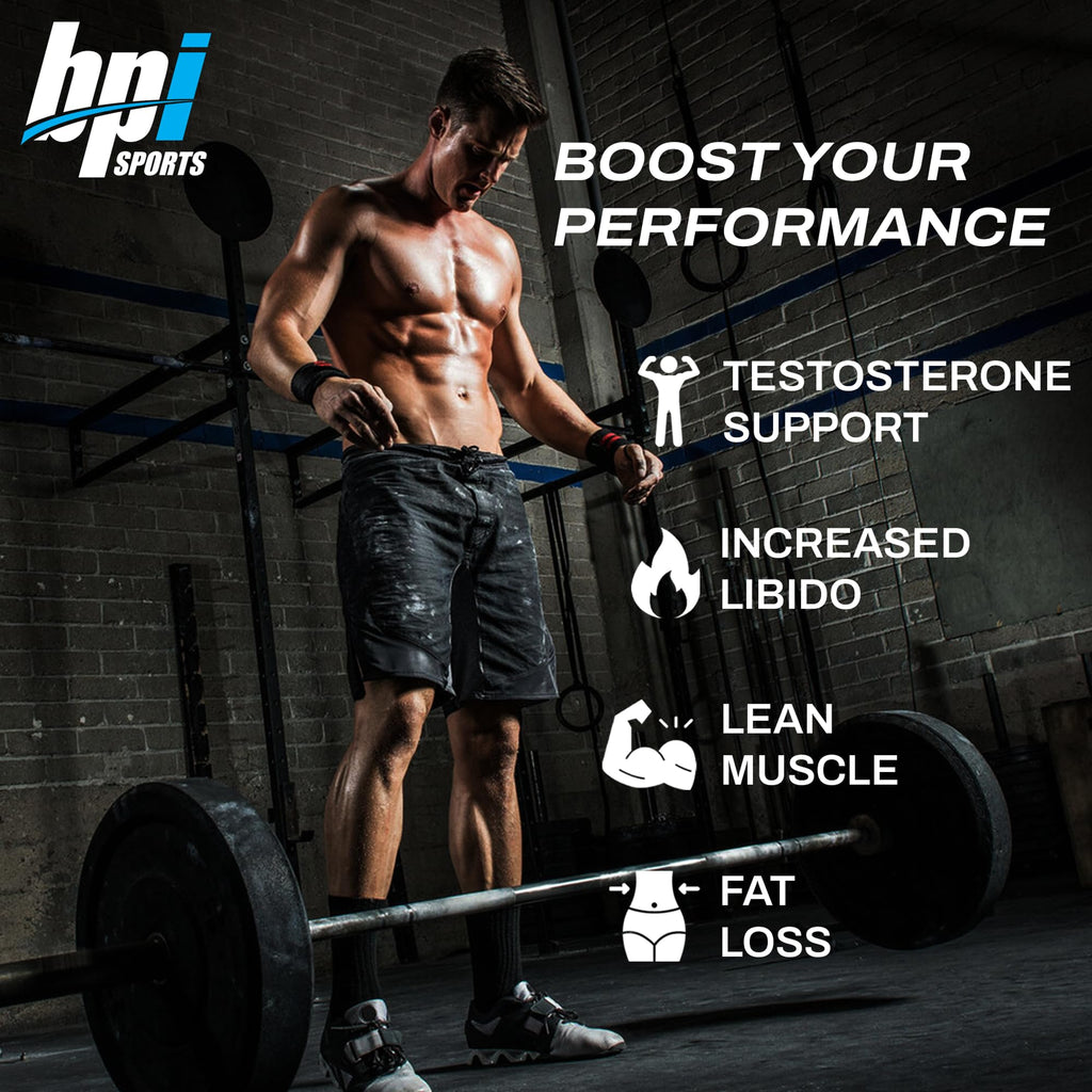 BPI Sports A-HD Elite/Solid Testosterone Booster for Men - Testosterone Supplement for Muscle, Strength, Libido & Performance Support - Promotes Natural Fat Loss – 30 Servings – 550mg