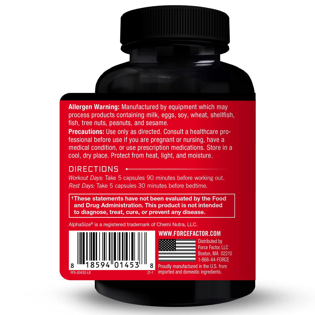 Force Factor Prime HGH Secretion Activator, 3-Pack, HGH Supplement for Men with Clinically Studied AlphaSize to Help Trigger HGH Production, Increase Workout Force, & Improve Performance, 225 Count