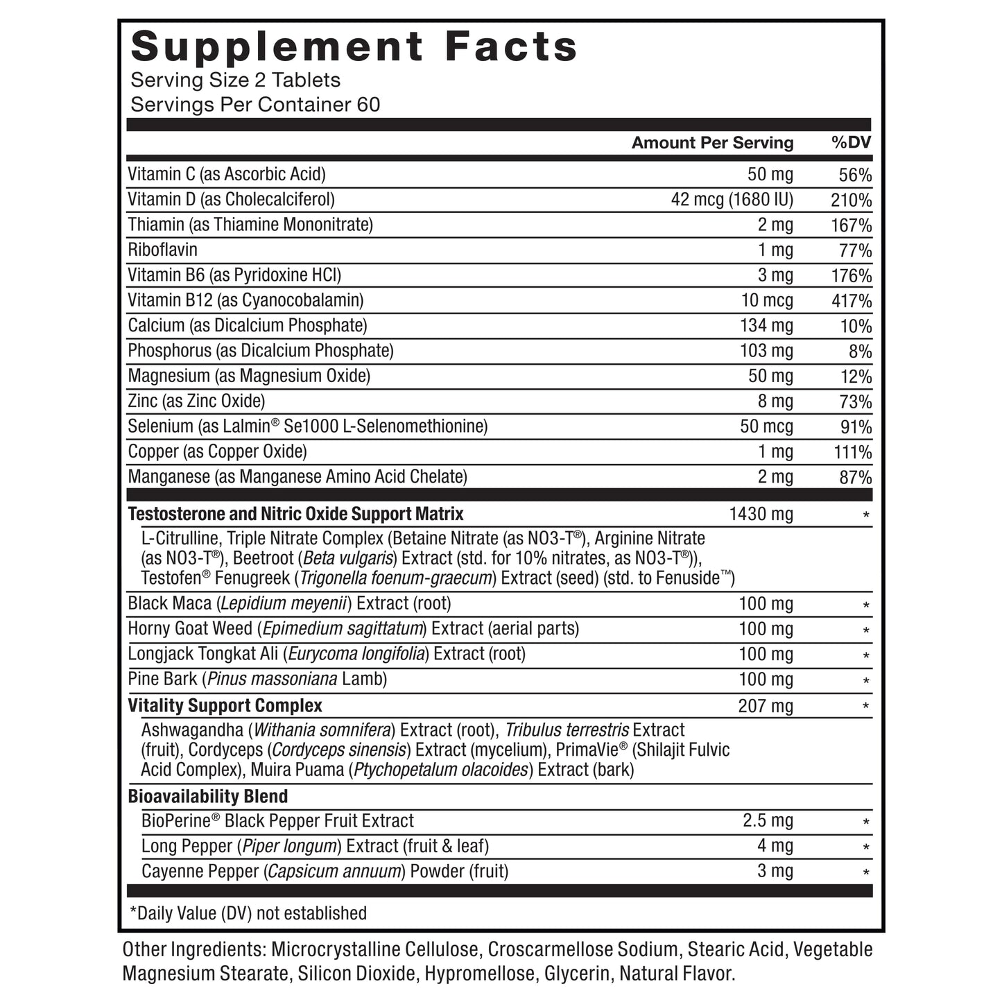 Force Factor Test X180 Alpha v2 T-Support for Men, T-Supplement to Help Build Strength, Boost Nitric Oxide, and Support Daily Performance, 120 Tablets