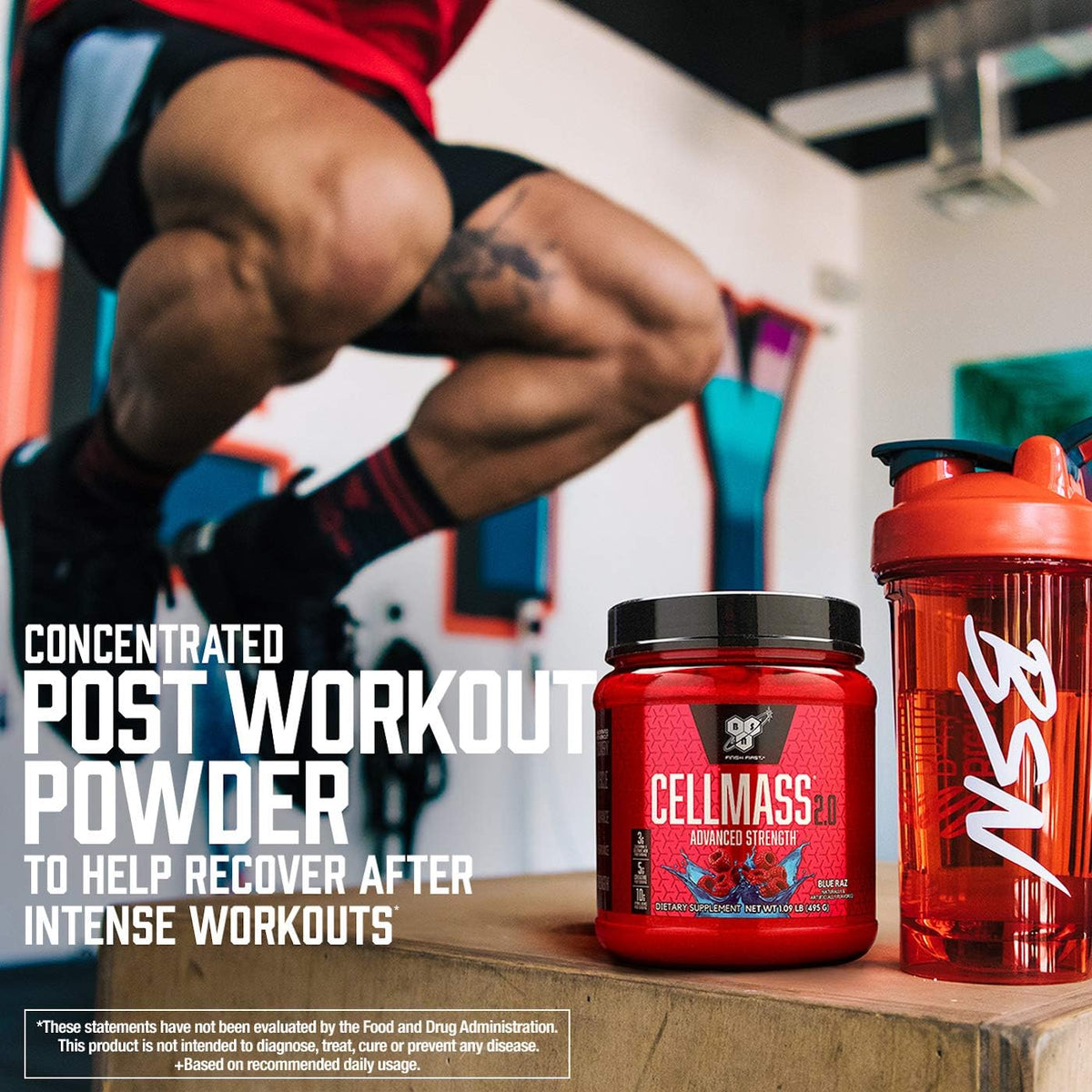 BSN Cellmass 2.0 Post Workout Recovery with BCAA and Creatine, 25 Servings