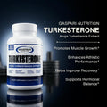 Gaspari Nutrition Turkesterone, Natural Strength Supplement, Enhanced Absorption, Lean Muscle, Recovery & Performance (30 Servings)