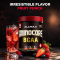 ALLMAX AMINOCORE BCAA Powder, Fruit Punch, 30 Servings, 345 g