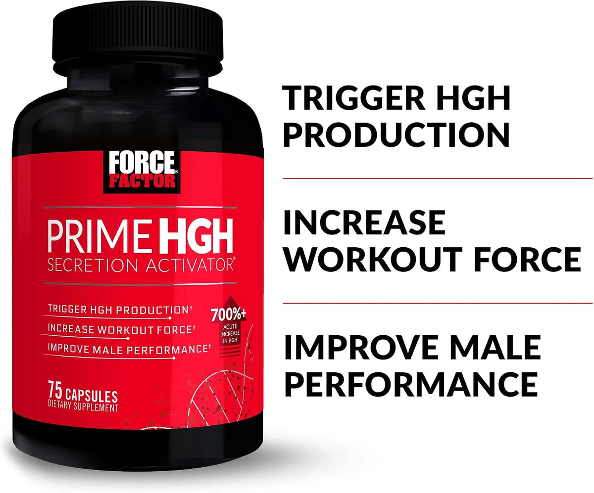 Force Factor Prime HGH Secretion Activator, HGH Supplement for Men
