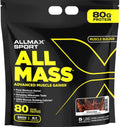 ALLMAX ALLMASS, Chocolate - 5 lb - Advanced Muscle Gainer - Up to 80 Grams of Protein Per Serving - 5:1 Carb-to-Protein Ratio - Zero Trans Fat - Up to 24 Servings