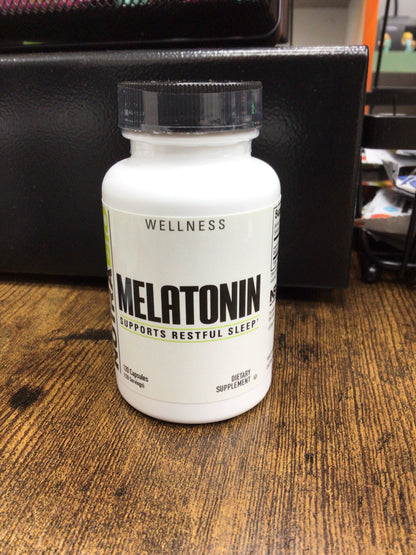 NutraBio Melatonin Sleep Aid 3mg, 120 Capsules