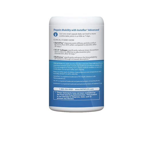 Instaflex Advanced Joint Support Supplement - Turmeric, Resveratrol, Boswellia Serrata Extract, BioPerine, UC-II Collagen- 30 Count