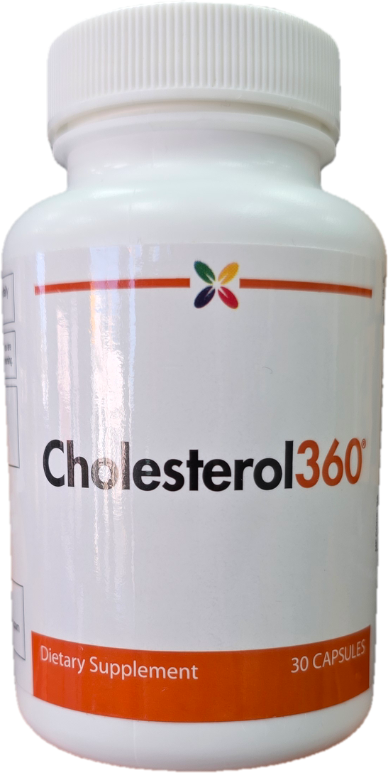 Cholesterol360, Dietary Supplement, 30 Veggie Capsules with Bergamonte Citrus Extract, Green Tea and Grape Seed