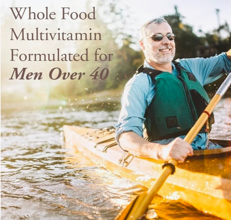 Garden of Life Organics Men's 40+ Multivitamin with Prostate Support, B12 & Vitamins – Vegan Daily Whole Food Multivitamin, Non-GMO, Certified Organic, 120 Tablets